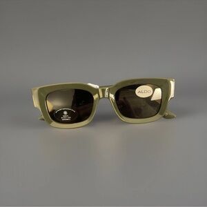 Aldo Olive Green Rectangular Sunglasses
